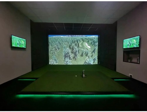 Golf simulator archery impact - simulator,