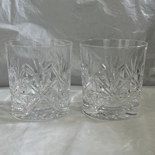Pair edinburgh cut crystal - cut,