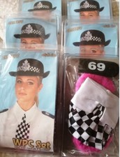 Wholesale Job Lot Police Woman Fancy Dress Costumes Kits & Hats 32 Lots