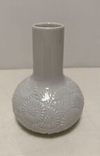 VINTAGE RETRO MID CENTURY THOMAS WEST GERMANY SMALL CERAMIC WHITE BUD VASE