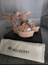 Mulberry Wedge Sandals