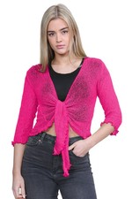 Ladies tie shrug 4 - tie, sleeve