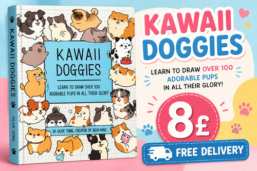 Kawaii doggies draw cute - kawaii,