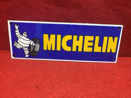 Vintage enamel sign - sign, michelin