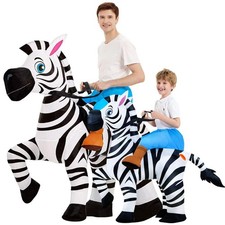 Kids Inflatable Zebra Ride On