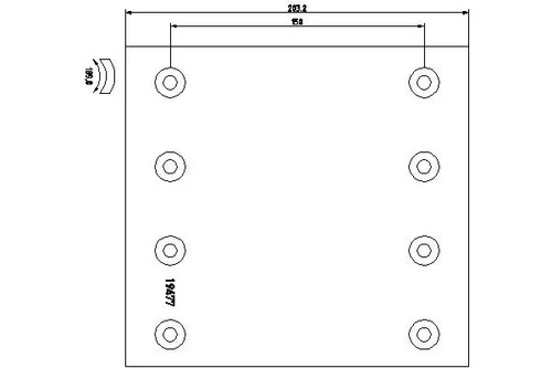 Brake shoe set 1947707 - , textar