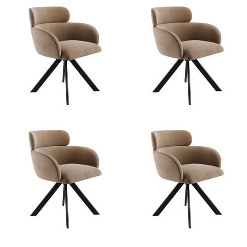 Set beige velvet - 4,