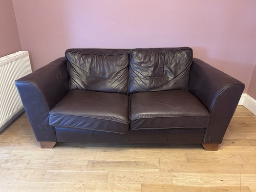 Sofa bed brown leather m - sofa, /