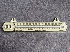 vintage negretti zambra themometer metal outdoor