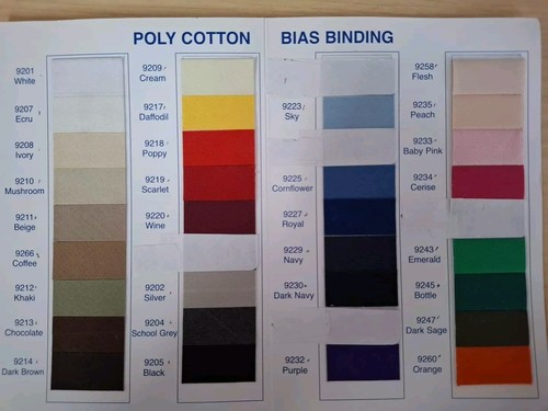 Polycotton bias binding 12mm - binding,