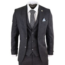 Mens Wool 3 Piece Suit Tweed