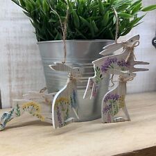 1x Wood Hare Easter Tree