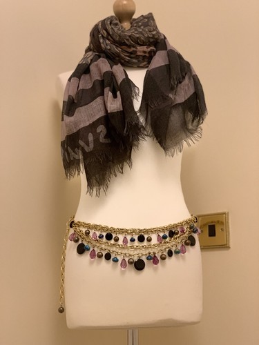 Gold chain belt - chain,