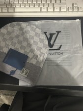 Louis Vuitton grey beanie lv
