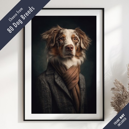 Smartly dressed dog portrait - dog,