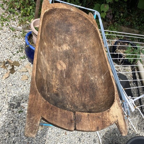 Vintage wooden dough trough - dough, /