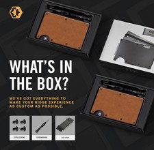 Ridge wallet Tobacco brown leather