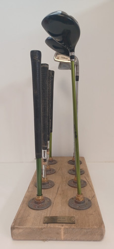Handmade golf club stand - handmade,
