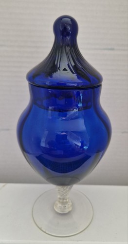 Cobalt blue vintage glass - cobalt,