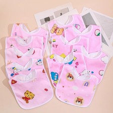 Baby Bibs 5pcs Pink Waterproof