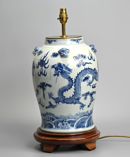 Vintage chinese blue white - vintage,