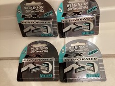 4  PACKS WILKINSON, SWORD FX PERFORMER BLADES CARTRIDGES REFILLS, BRAND NEW