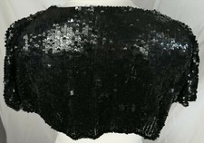 Ladies Black Sequin Bolero/Shrug, Medium, Evening Formal Wear, Chest 32/34"