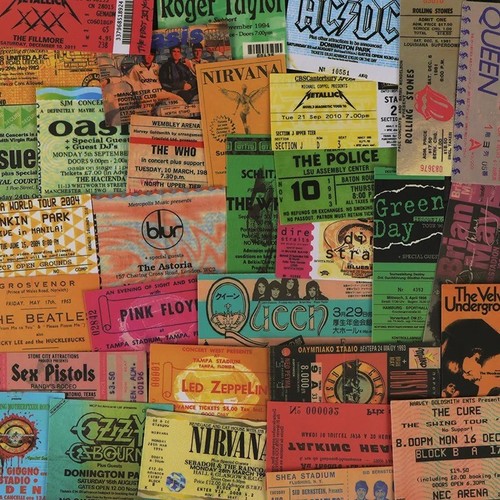 43pcs rock music ticket - music,