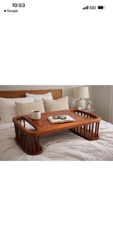 Wooden breakfast bed - wooden,