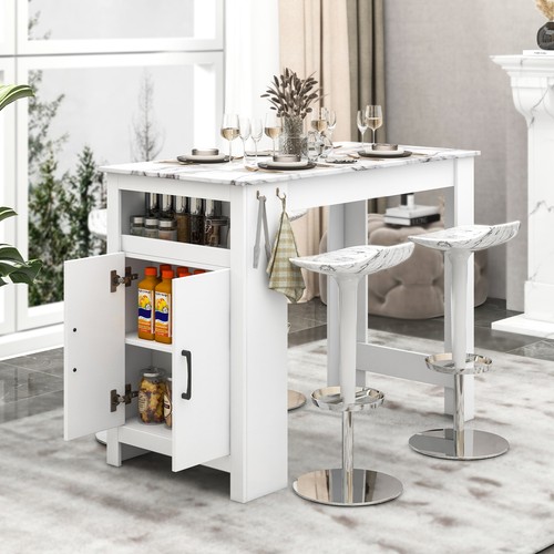 Faux marble pub table - table, bar