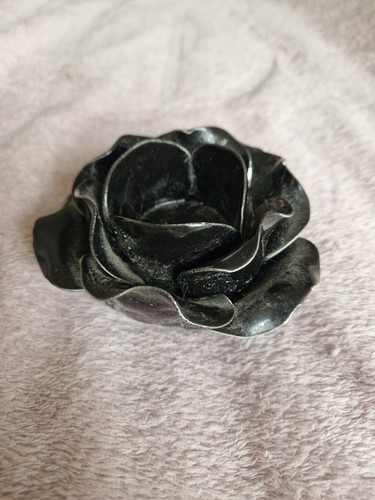 Handmade black rose goth - black,