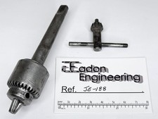 Jacobs Drill Chuck 0-1/4", 1MT, 1B, THD 3/8-24. With Key.