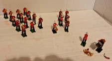 BRITAINS 1.32 PLASTIC VINTAGE ROYAL MARINE LIGHT INFANTRY 19 BANDSMEN + 2 S/R
