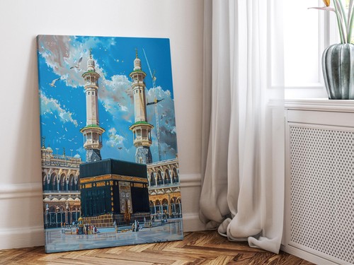 Masjid haram kaaba canvas - masjid, al-haram