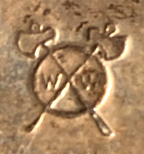 Scarce R Pringle & Sons silver plated escargot Whistle Wilderness Works 1950/60