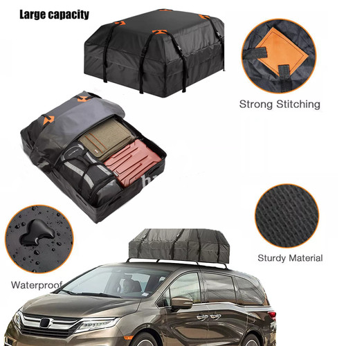 425l waterproof roof cargo bag - roof,
