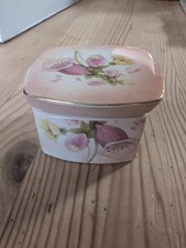 a Royal Worcester Spode Palissy England Bone China Trinket Box.