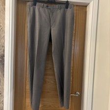 M and S Mens Trousers Size 38R Grey Autograph Regular Fit