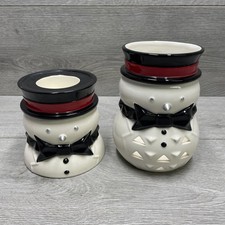 2 x Jackson Frost Yankee Candle Ceramic Tea Light Holder Luminary & Votive