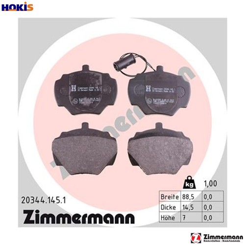 Brake pad set disc - brake,