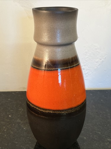West german pottery vase - pottery,