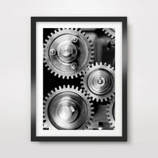 METAL COGS GEARS INDUSTRIAL