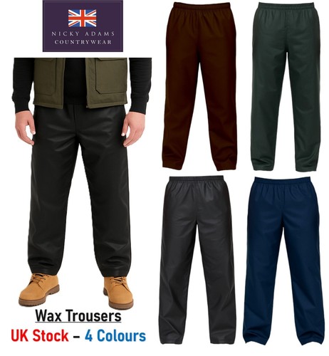 Mens wax trousers overtrousers - mens,