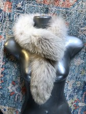 C new  design High Quality 100% real Arctic White Fox  fur Scarf Collar