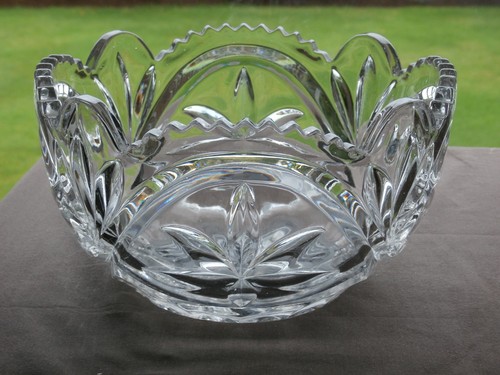 Vintage crystal fruit - , 9"