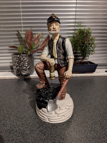 Vintage ceramic coal - ceramic, miner