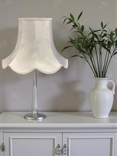 White paisley table - , lampshades