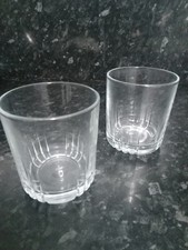 Cut glass whiskey tumblers - glass,