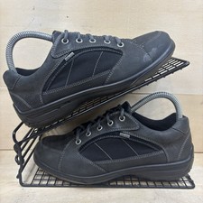 Ecco Gore-Tex Walking Shoes Women's Size 4 Black Lace Up Trainers