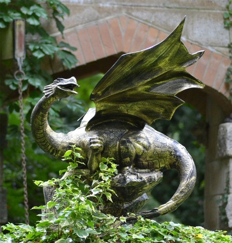 Fiery dragon rock garden - on,